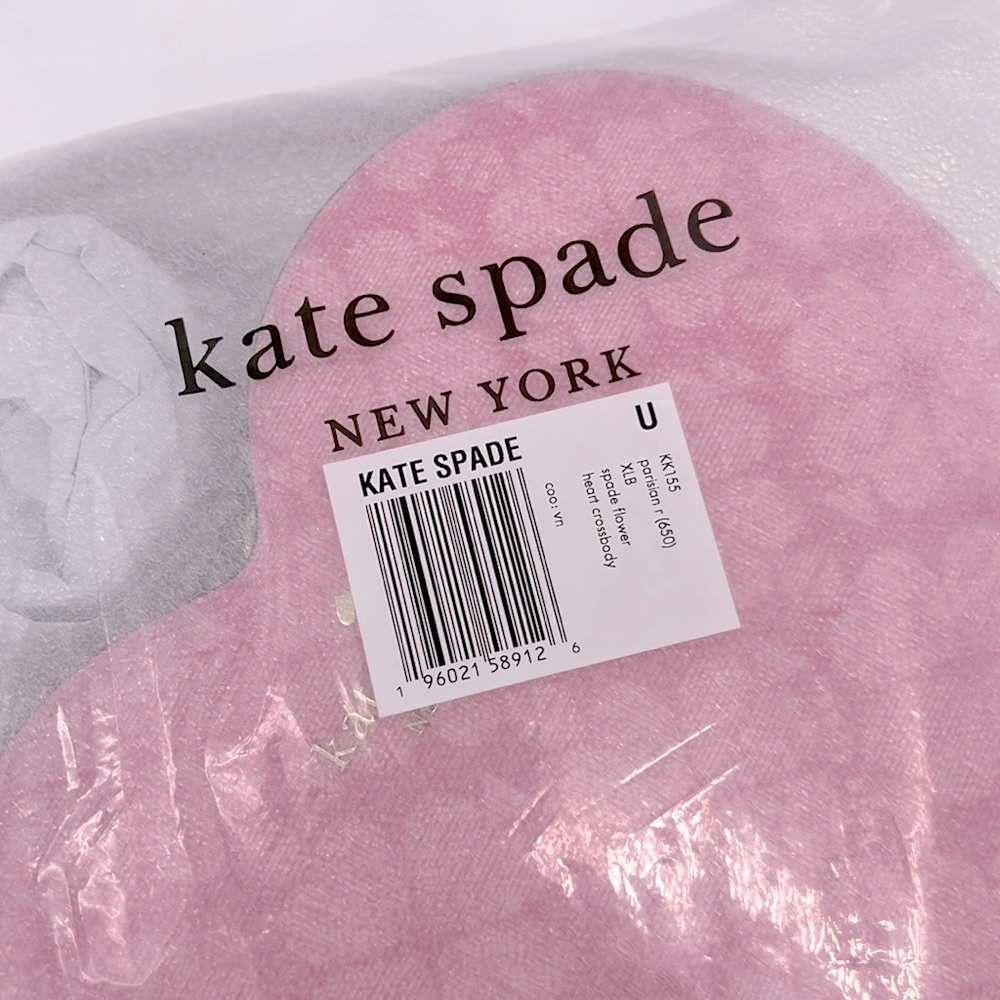 Kate Spade Love Shack Spade Flower Heart Crossbody Parisian Rose - Picture 9 of 14